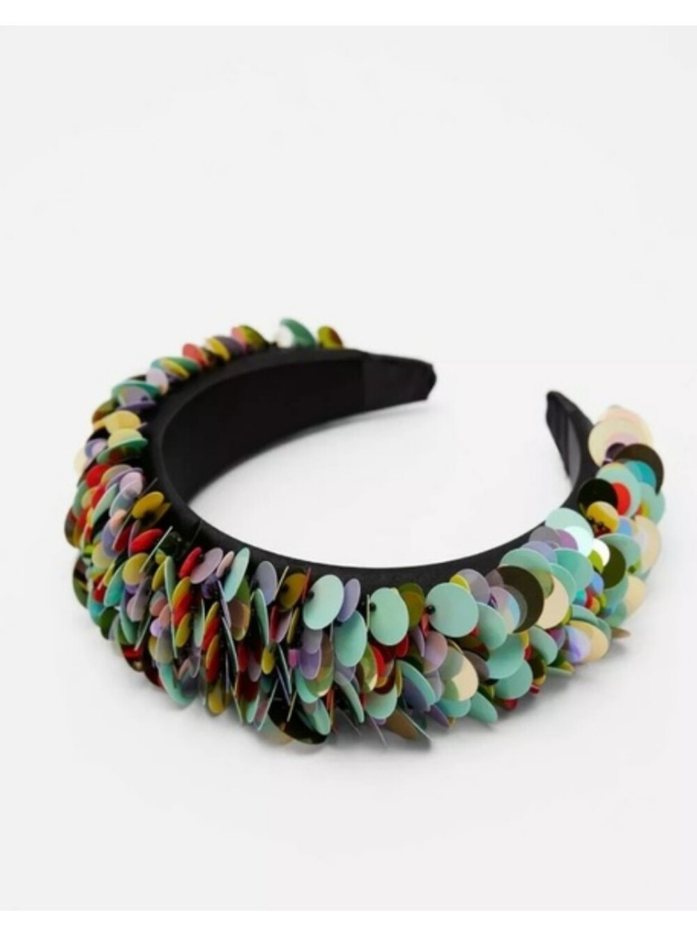 Zara Multicolor Sequin Headband Mermaid Goddess Summer Crown Festival
